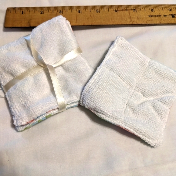 HAND CRAFTED Face Scrubbie Wash Cloths - Many patterns available! - Picture 7 of 7